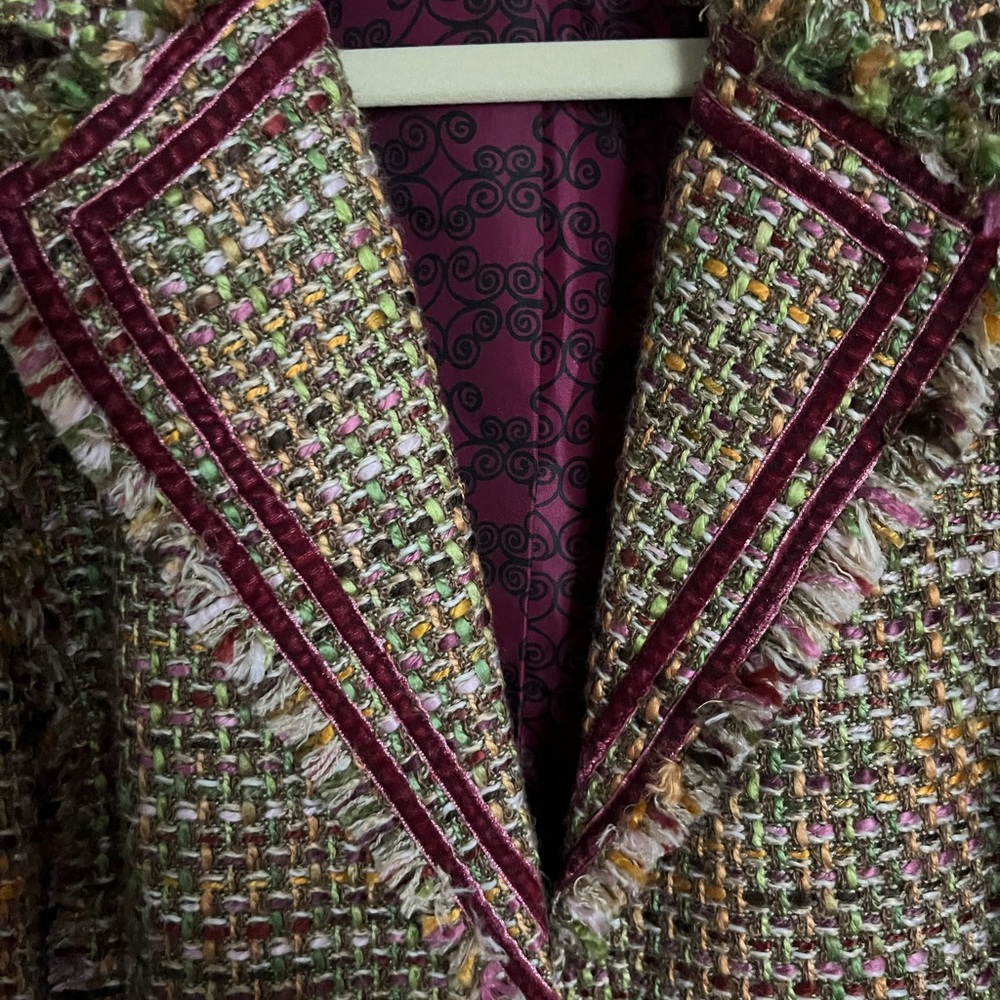 Dialogue Multicolor Tweed Blazer - image 2